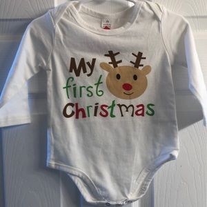 New My First Christmas Reindeer Onesie 12-18 months